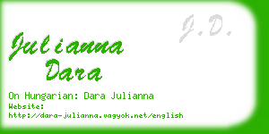julianna dara business card